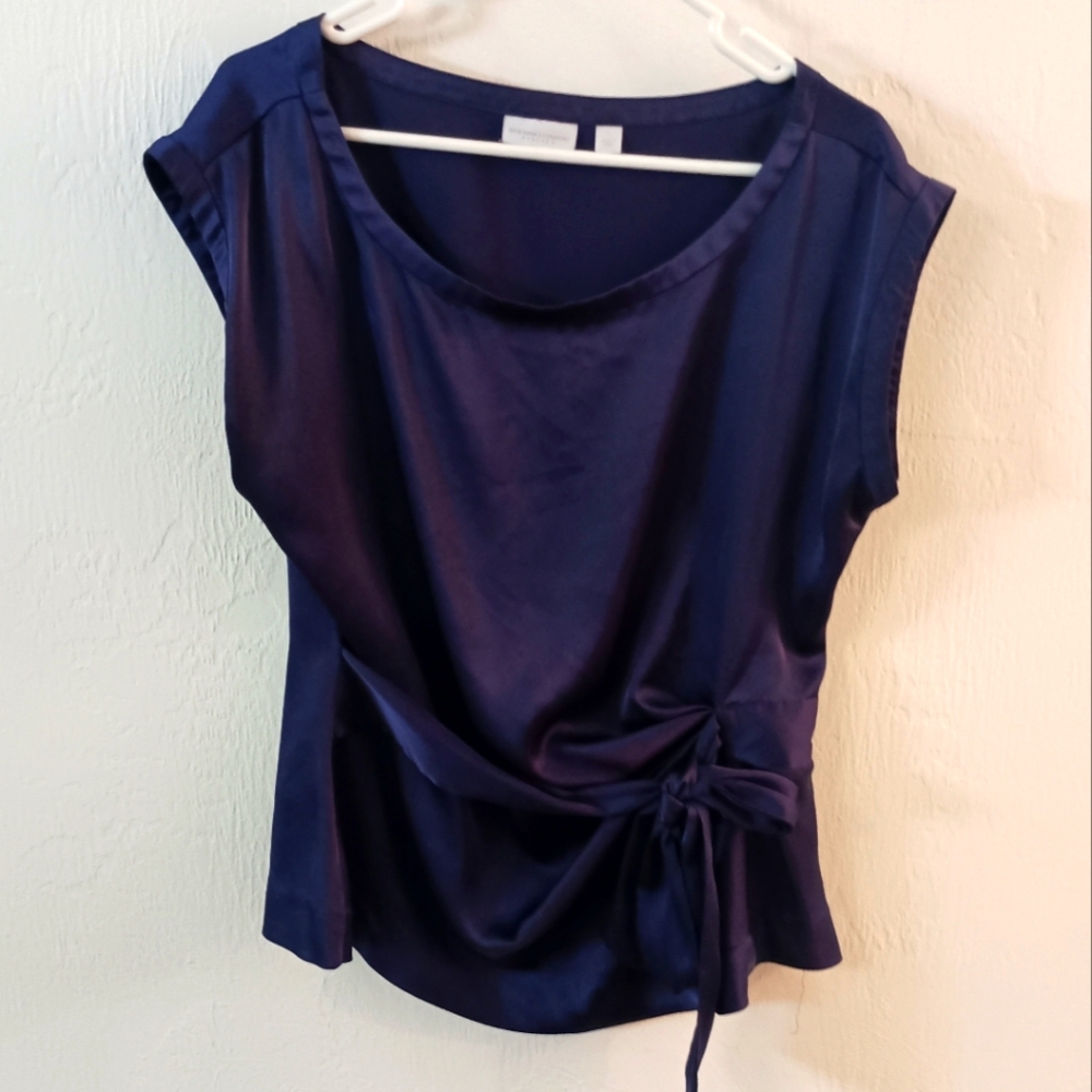 New York & Co. Satin Wrap Blouse